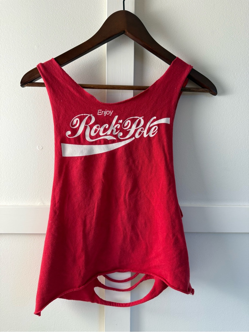 Rock & Pole Red Graphic Tank Top